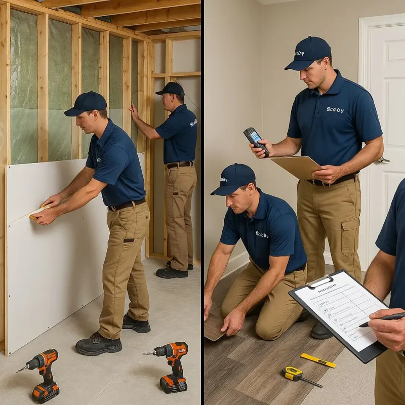 Repairs and Reconstruction process in South Huntington, NY